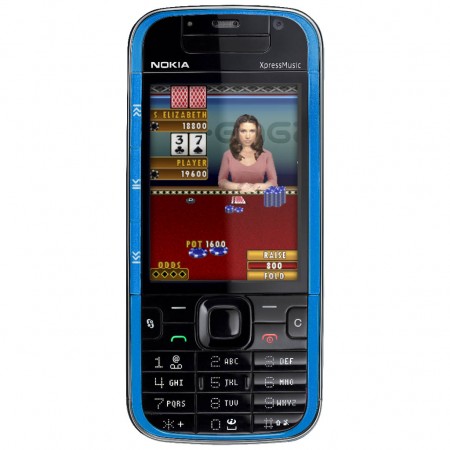 Nokia 5730 XpressMusic - Vedere din fata (albastru)