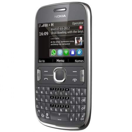 Nokia Asha 302 - Vedere din fata/ dreapta