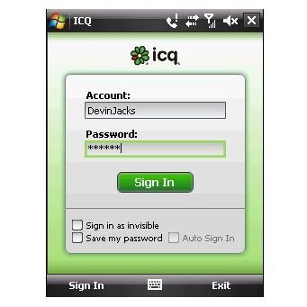 ICQ Windows Mobile