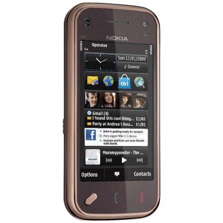 Nokia N97 mini - Vedere din fata/ stanga