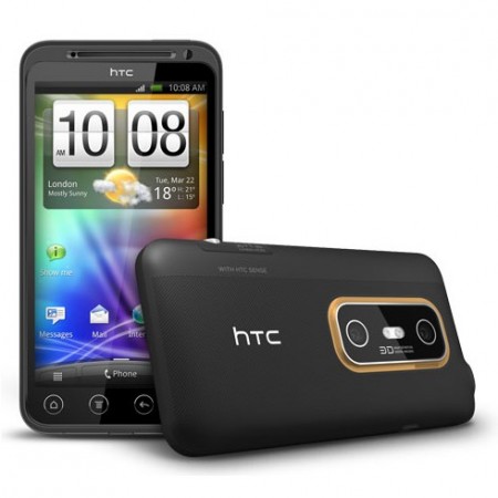 HTC EVO 3D - Vedere din fata si din spate