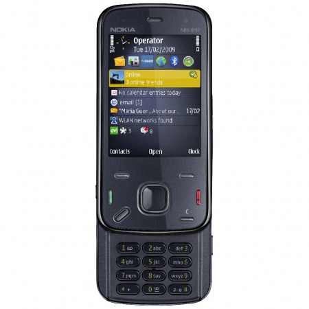 Nokia N86 8MP - Vedere din fata, deschis (indigo)