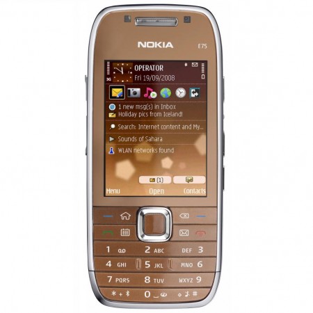 Nokia E75 - Vedere din fata (copper)