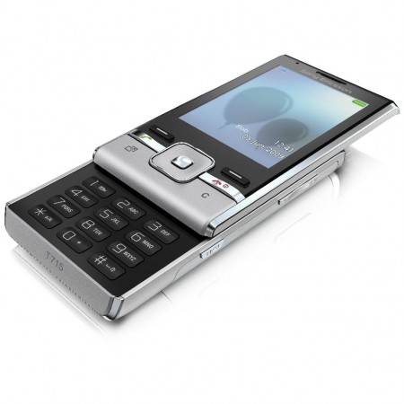 Sony Ericsson T715 - Vedere din fata/ dreapta, orizontal, deschis