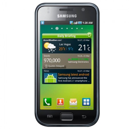 Samsung Galaxy S Plus - Vedere din fata