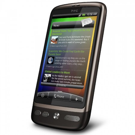 HTC Desire - Vedere din fata/ dreapta