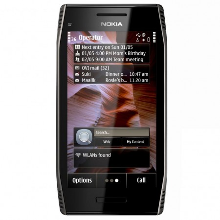Nokia X7 - Vedere din fata