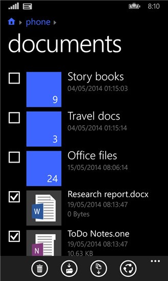 Files pentru Windows Phone