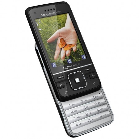 Sony Ericsson C903 - Vedere din fata/ stanga, deschis (Negru)