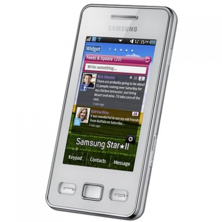 Samsung S5260 Star II - Vedere din fata/ dreapta