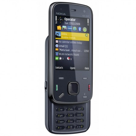 Nokia N86 - Vedere din fata/ stanga, deschis