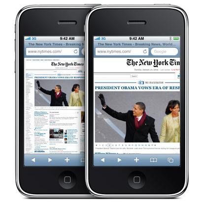Apple iPhone 3GS - Browser web