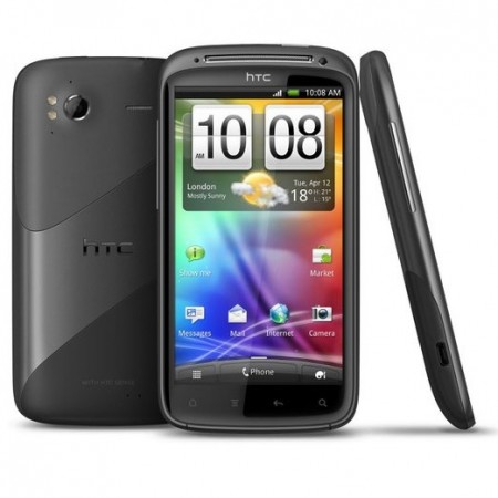 HTC Sensation - Vedere din fata, spate si stanga
