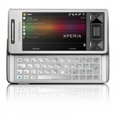 Sony Ericsson XPERIA X1 - Vedere din fata, deschis