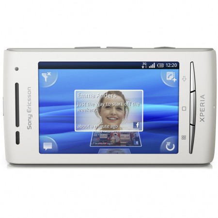 Sony Ericsson XPERIA X8 - Vedere din fata, orizontal