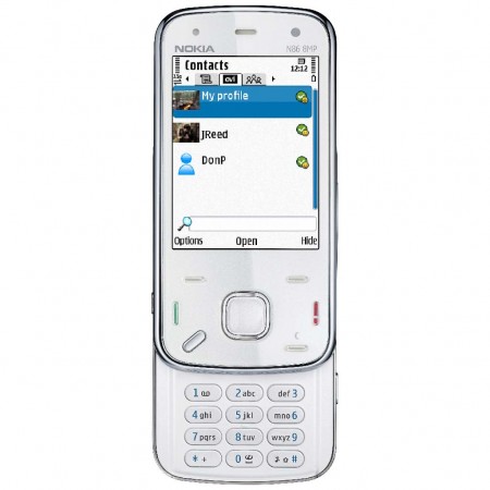 Nokia N86 8MP - Ovi Contacts (alb)