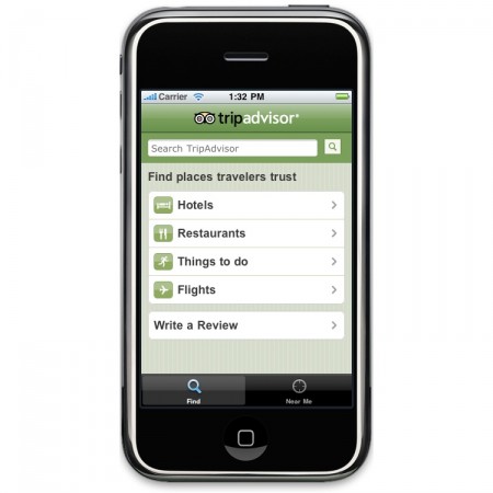 TripAdvisor pentru iPhone