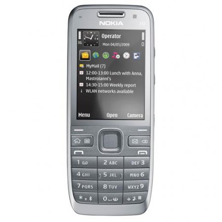 Nokia E52 - Vedere din fata