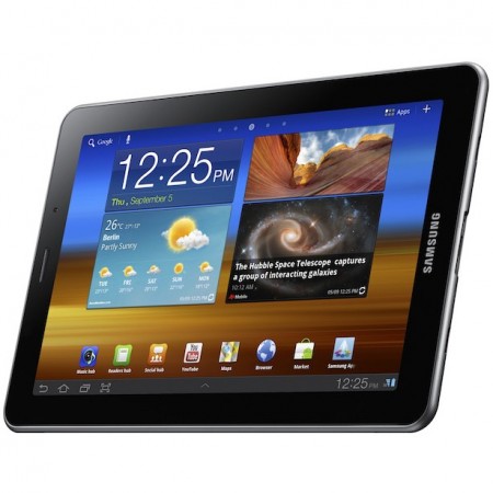 Samsung Galaxy Tab 7.7 - Vedere din fata/ jos