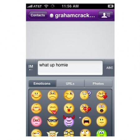 Yahoo Messenger - iPhone (Conversation)