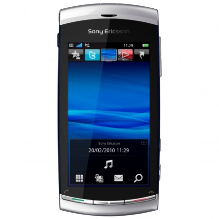 Sony Ericsson Vivaz - Vedere din fata