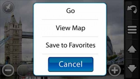 Garmin Nuvifone Screenshot - Geotagging