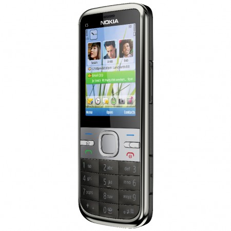 Nokia C5 - Vedere din fata/ dreapta