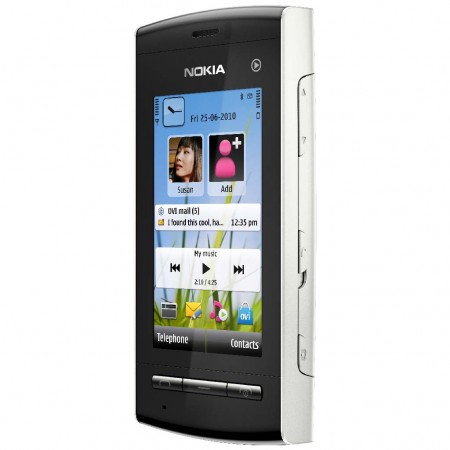 Nokia 5250 - Vedere din fata/ dreapta (alb)