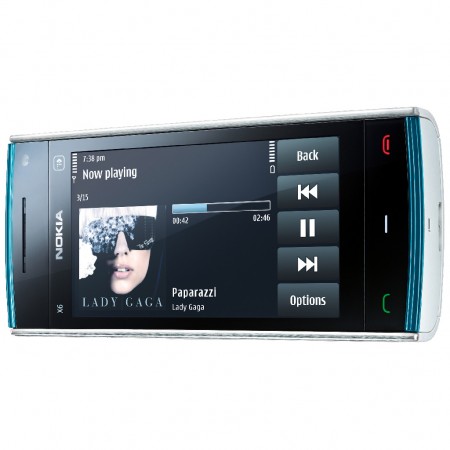 Nokia X6 - Muzica